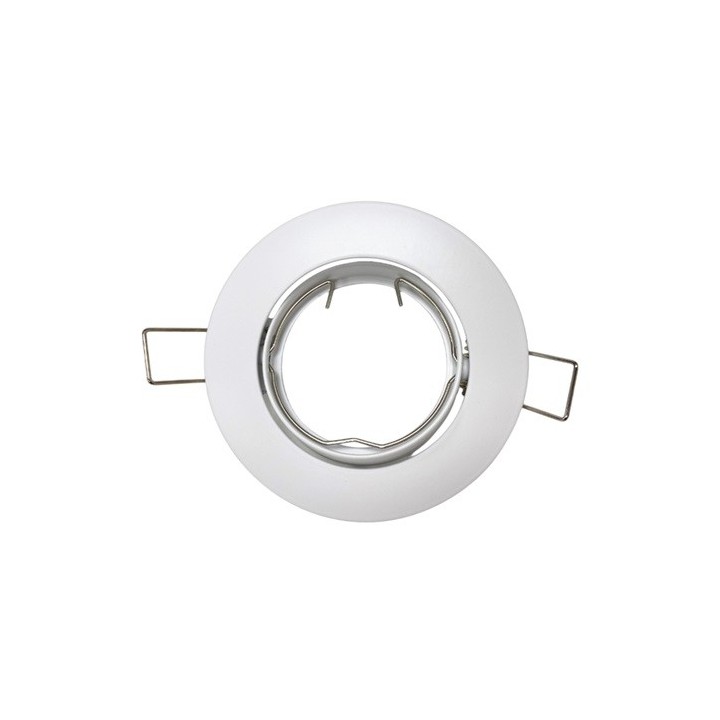 Krisane - Support spot orientable - avec douille GU10 - IP20- blanc - Réf : KRI20022