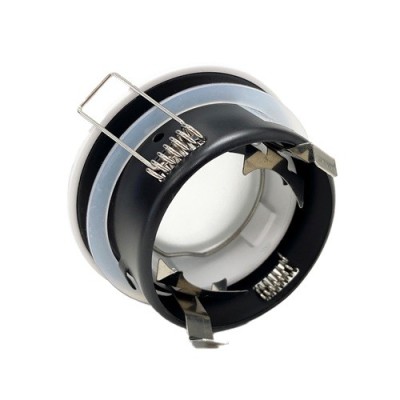 Krisane - Support spot fixe - BBC - IP65 - blanc - Réf : KRI20028