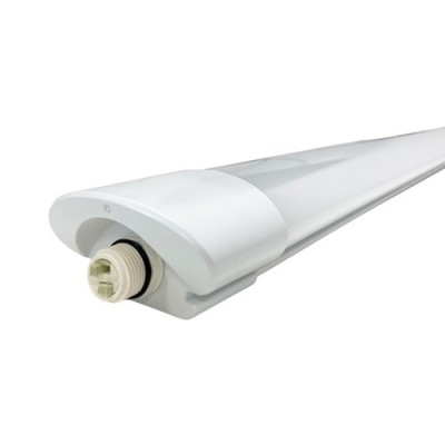 Krisane - Réglette LED étanche blanche - 4000°K - IP65 - 25W - 95cm - Réf : KRI28627