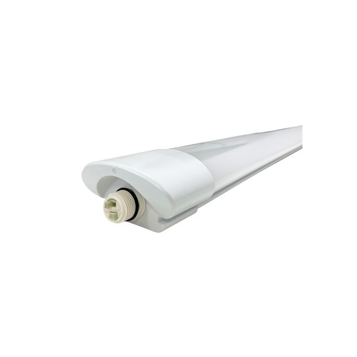Krisane - Réglette LED étanche blanche - 4000°K - IP65 - 25W - 95cm - Réf : KRI28627