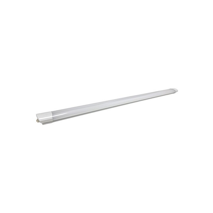 Krisane - Réglette LED étanche blanche - 4000°K - IP65 - 40W - 125cm - Réf : KRI28631