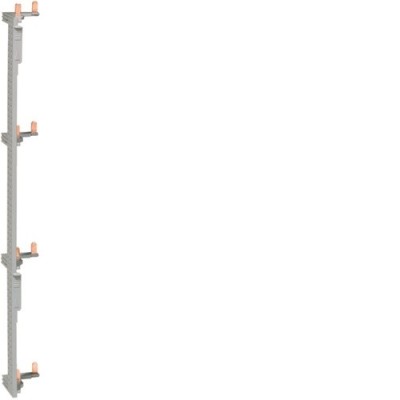 Hager - Peigne vertical pour coffret 4 rangées - Entraxe 125 mm - Réf : KCN425