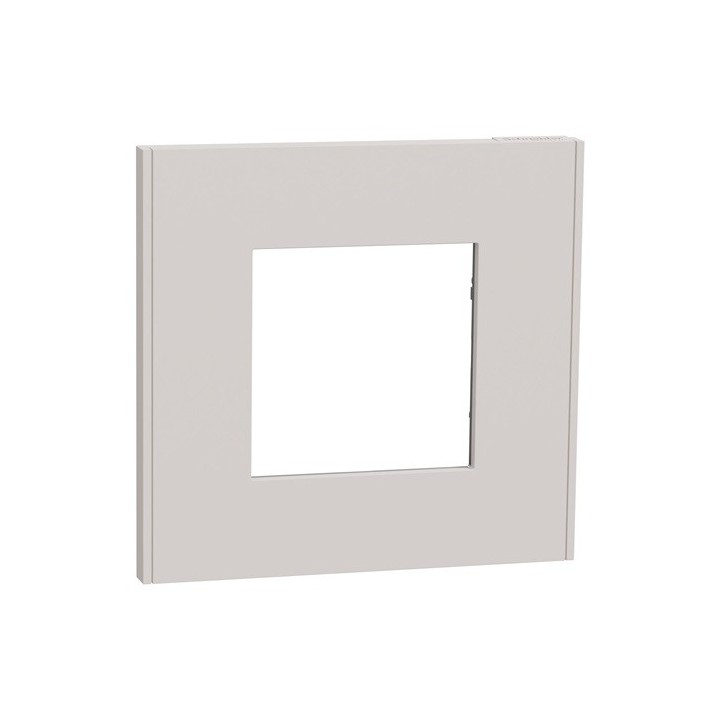 Schneider - Unica Déco - Plaque de finition - Gris pierre - 1 poste - Réf : NU600224