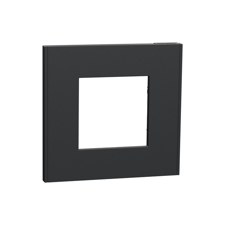 Schneider - Unica Déco - Plaque de finition - Anthracite - 1 poste - Réf : NU600254