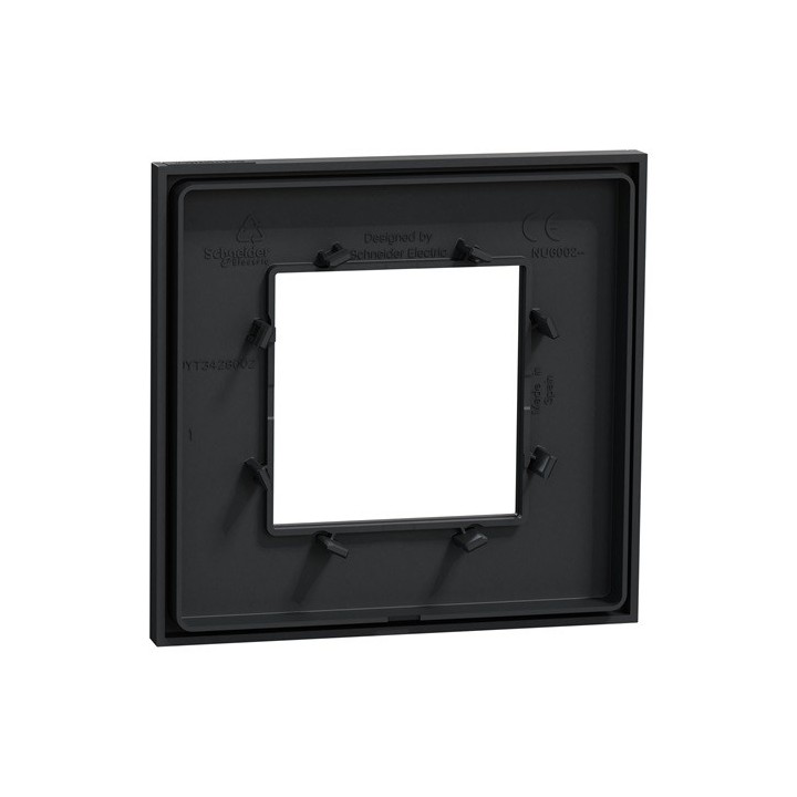 Schneider - Unica Déco - Plaque de finition - Anthracite - 1 poste - Réf : NU600254