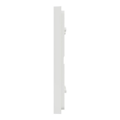 Schneider - Unica Déco - Plaque de finition - Blanc - 2 postes horiz vert - Réf : NU600418