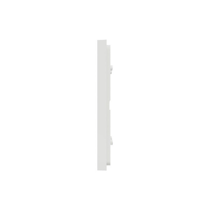 Schneider - Unica Déco - Plaque de finition - Blanc - 2 postes horiz vert - Réf : NU600418