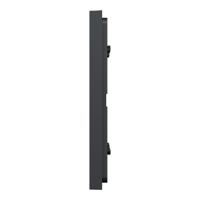 Schneider - Unica Déco - Plaque de finition - Anthracite - 2 postes horiz vert - Réf : NU600454