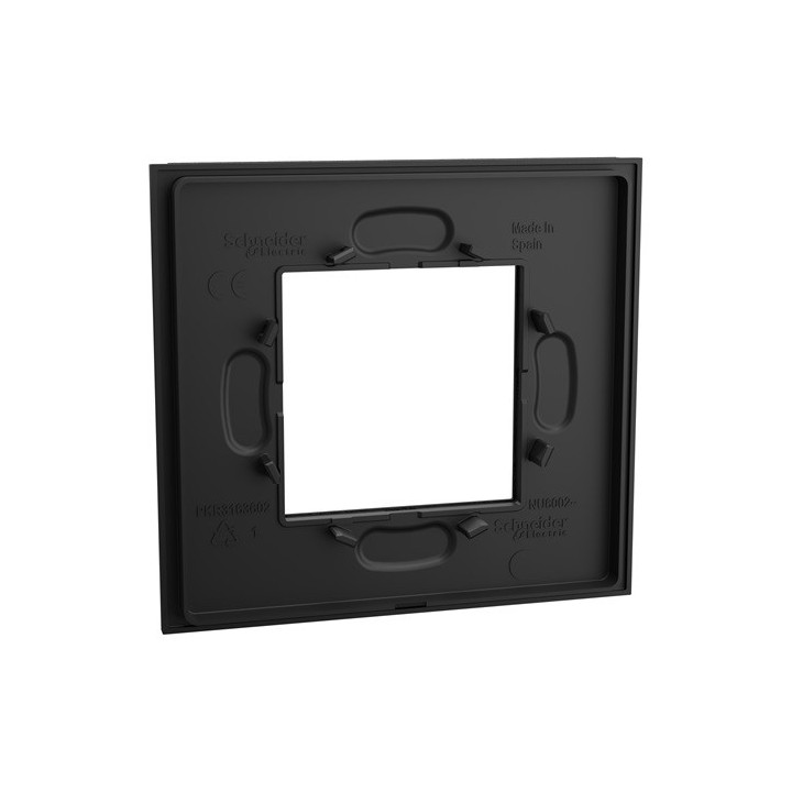 Schneider - Unica Déco - Plaque de finition - Ardoise - 1P - Réf : NU600277