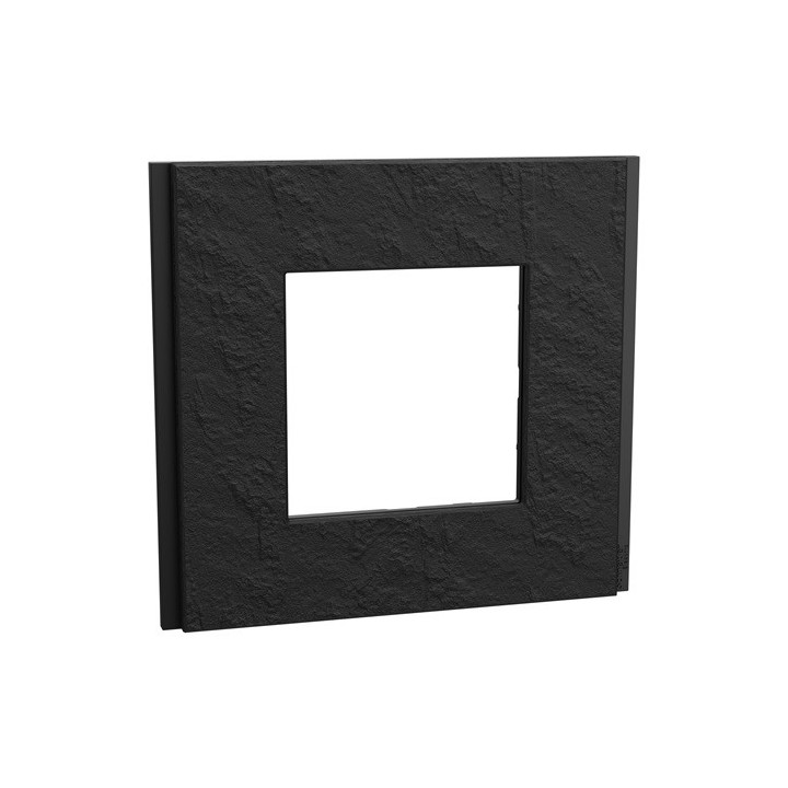 Schneider - Unica Déco - Plaque de finition - Ardoise - 1P - Réf : NU600277