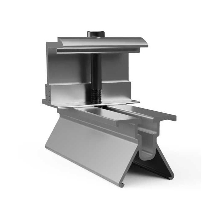 ET System - Wagon + Fixation extérieure alu de finition pour hauteur de 30 mm - Réf : FIN085