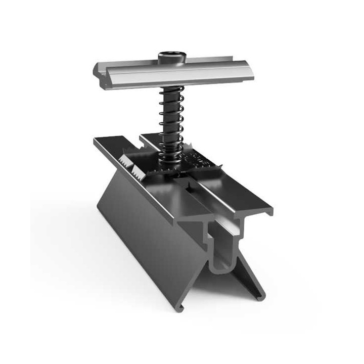 ET System - Wagon + fixation universelle alu de finition pour hauteur 30 à 33 mm - Réf : FIX106