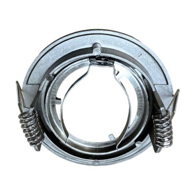 Krisane - Support spot fixe - 1/4 de tour - avec douille GU10 - IP20 - aluminium - Réf : KRI20033