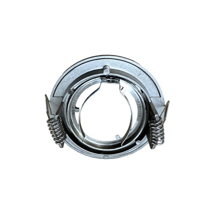 Krisane - Support spot fixe - 1/4 de tour - avec douille GU10 - IP20 - aluminium - Réf : KRI20033
