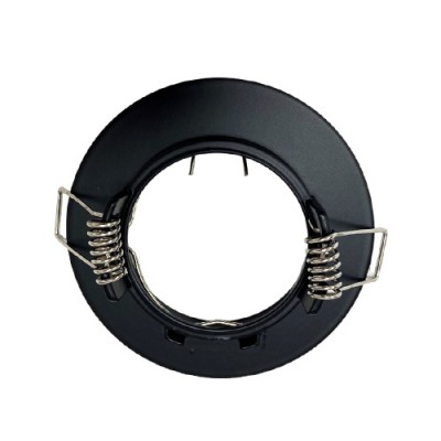 Krisane - Support spot fixe - avec douille GU10 - IP20 - noir - Réf : KRI20041