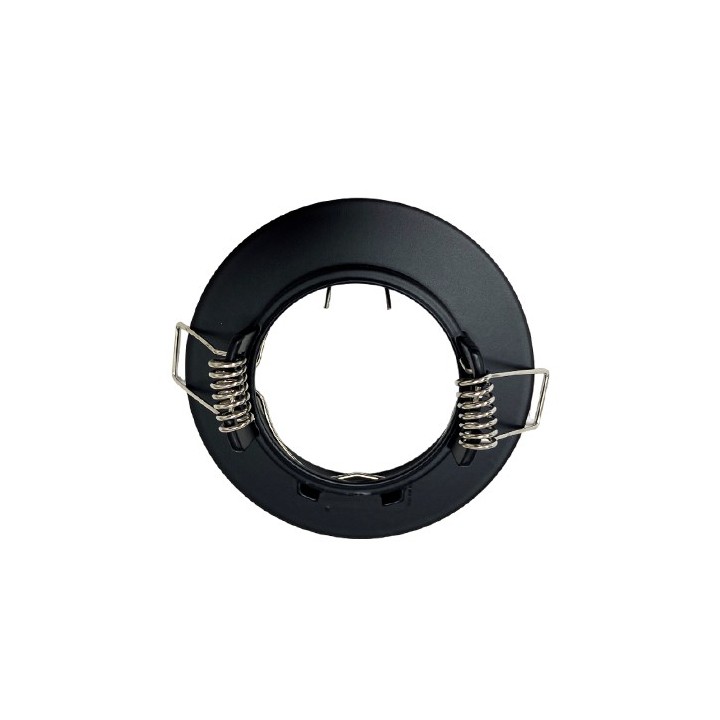 Krisane - Support spot fixe - avec douille GU10 - IP20 - noir - Réf : KRI20041