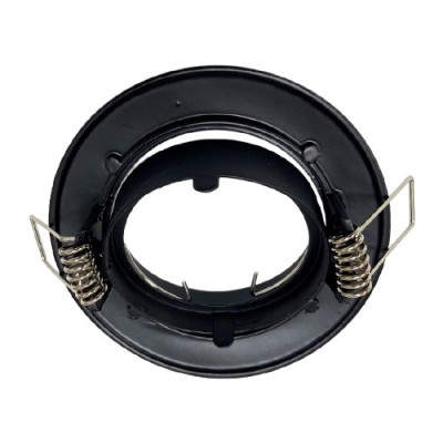 Krisane - Support spot orientable - avec douille GU10 - IP20 - noir - Réf : KRI20042
