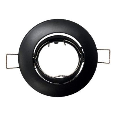 Krisane - Support spot orientable - avec douille GU10 - IP20 - noir - Réf : KRI20042