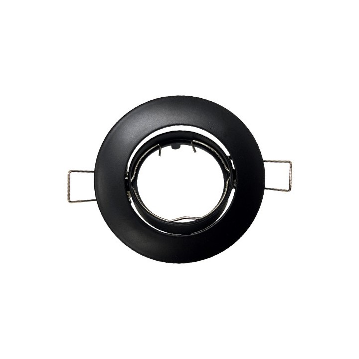 Krisane - Support spot orientable - avec douille GU10 - IP20 - noir - Réf : KRI20042