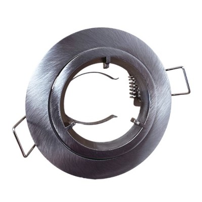 Krisane - Support spot fixe - 1/4 de tour - avec douille GU10 - IP20 - aluminium - Réf : KRI20033