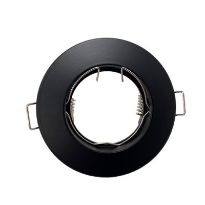 Krisane - Support spot fixe - avec douille GU10 - IP20 - noir - Réf : KRI20041