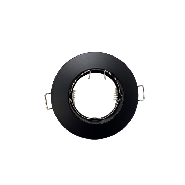Krisane - Support spot fixe - avec douille GU10 - IP20 - noir - Réf : KRI20041