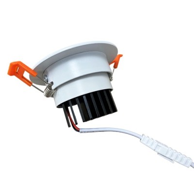 Krisane - Spot led orientable - 3000K- 5W - Ø85 mm - blanc - Réf : KRI24053