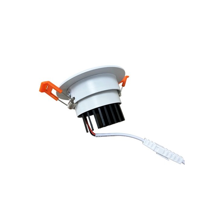 Krisane - Spot led orientable - 3000K- 7W - Ø85 mm - blanc - Réf : KRI24073