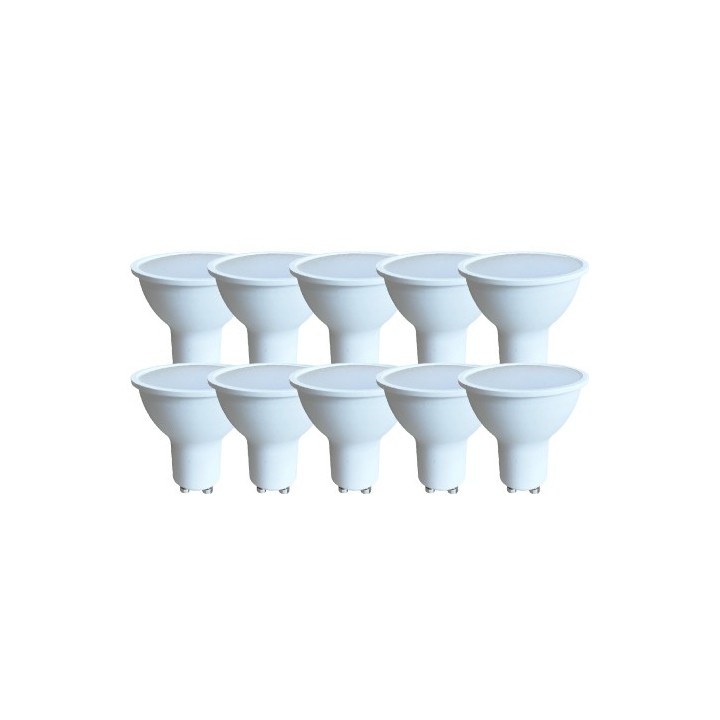 Krisane - Lot de 10 ampoules LED GU10 - 5W - 4000K - dimmable - 38° - réf : KRI25522(10)