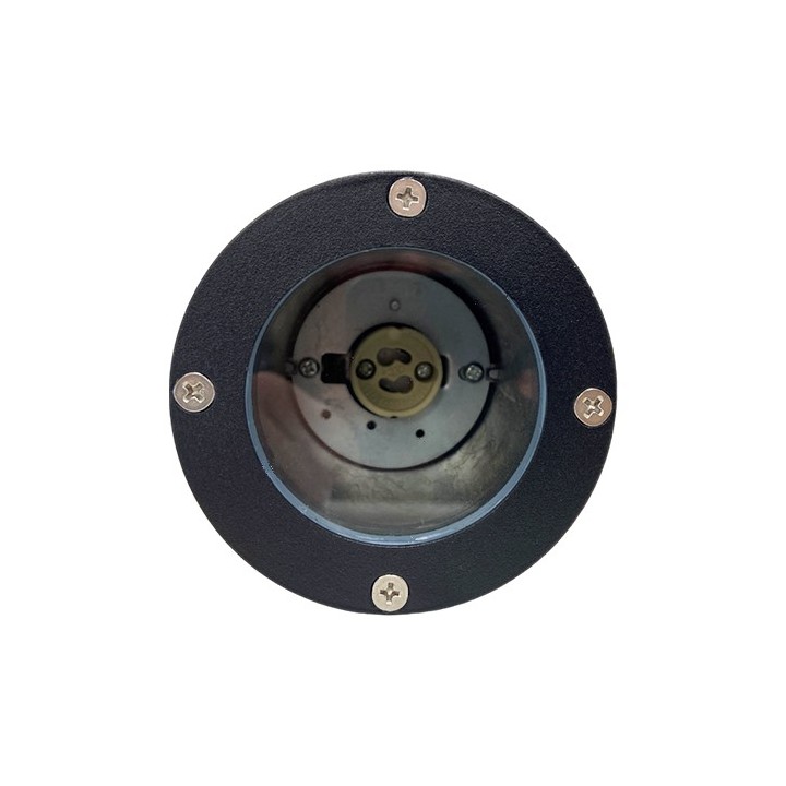 Krisane - Projecteur piquet - IP65 - GU10 (sans ampoule) - noir - réf : KRI30120