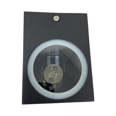 Krisane - Applique murale rectangulaire - 2x GU10 (sans ampoule) - IP54 - anthracite - réf : KRI30132