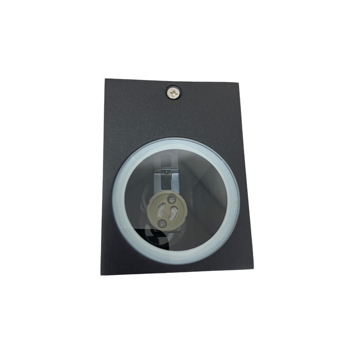 Krisane - Applique murale rectangulaire - 2x GU10 (sans ampoule) - IP54 - anthracite - réf : KRI30132