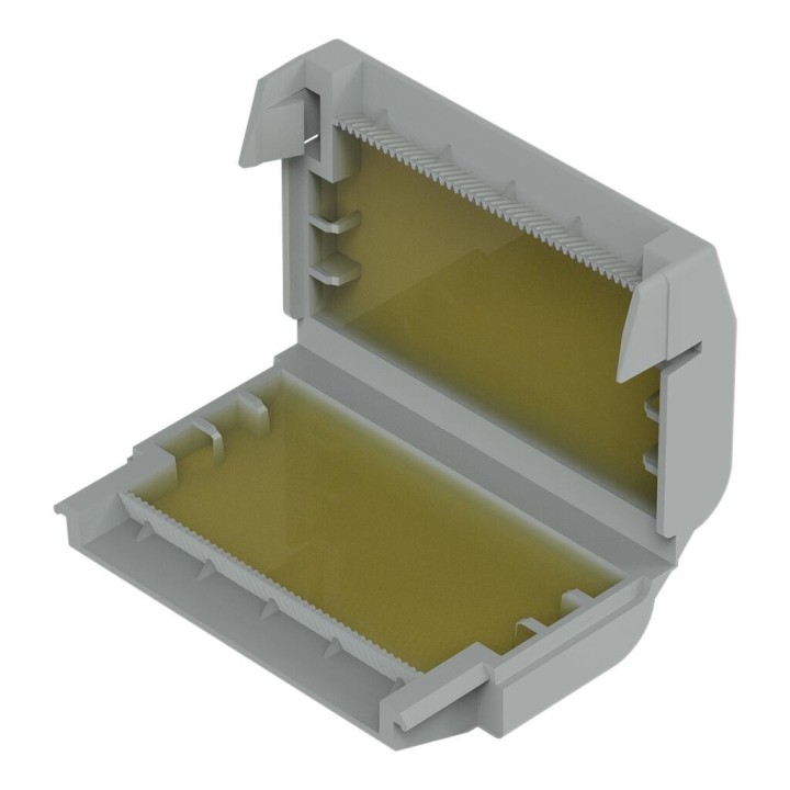 Wago - 3 Gelbox Dérivation pour conducteurs - Sans bornes de raccordement - Taille 3 - Gris - Réf : 207-1333(3)