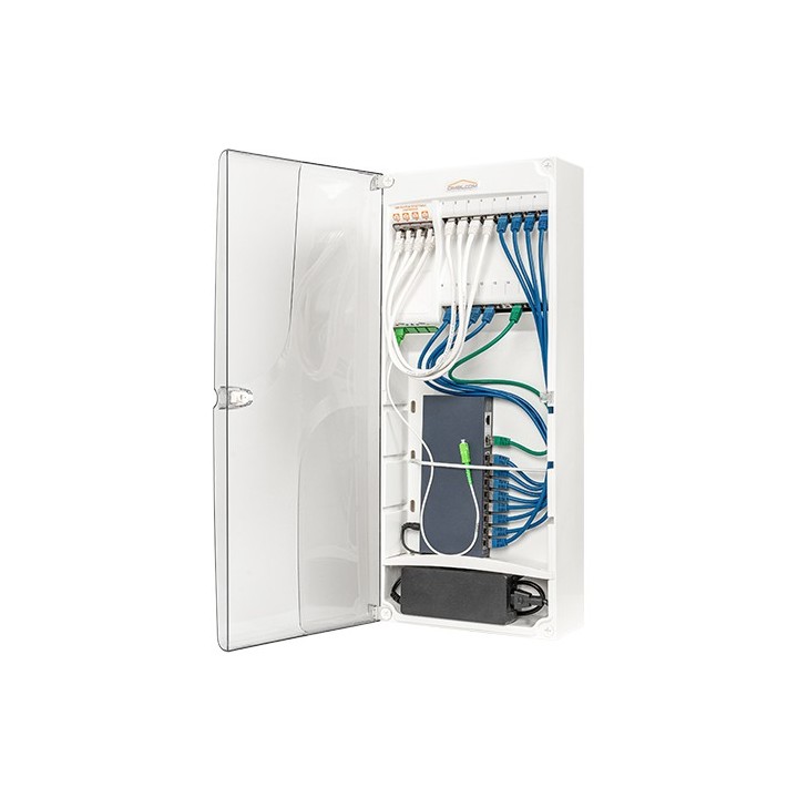Omelcom - Cordons ronds CAT6A FTP Vert 50cm - Réf : GO336