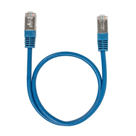 Omelcom - Cordons RJ45 ronds CAT 6A FTP Bleu 50cm - Réf : GO337