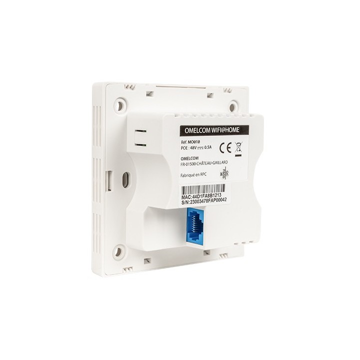 Omelcom - Prise RJ45 + WIFI encastrable - Réf : MO010