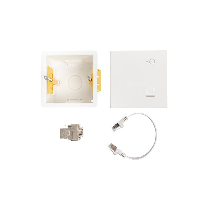 Omelcom - Prise RJ45 + WIFI encastrable - Réf : MO010