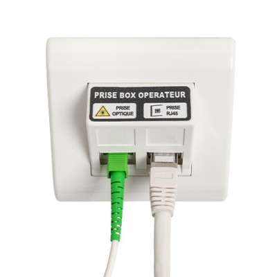 Omelcom - Cordon SCAPC/SCAPC 1,5m Blanc - Réf : MO122