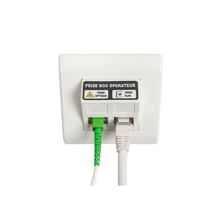 Omelcom - Cordon SCAPC/SCAPC 1,5m Blanc - Réf : MO122