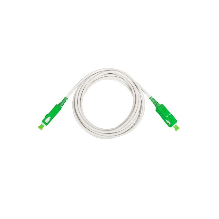Omelcom - Cordon SCAPC/SCAPC 1,5m Blanc - Réf : MO122