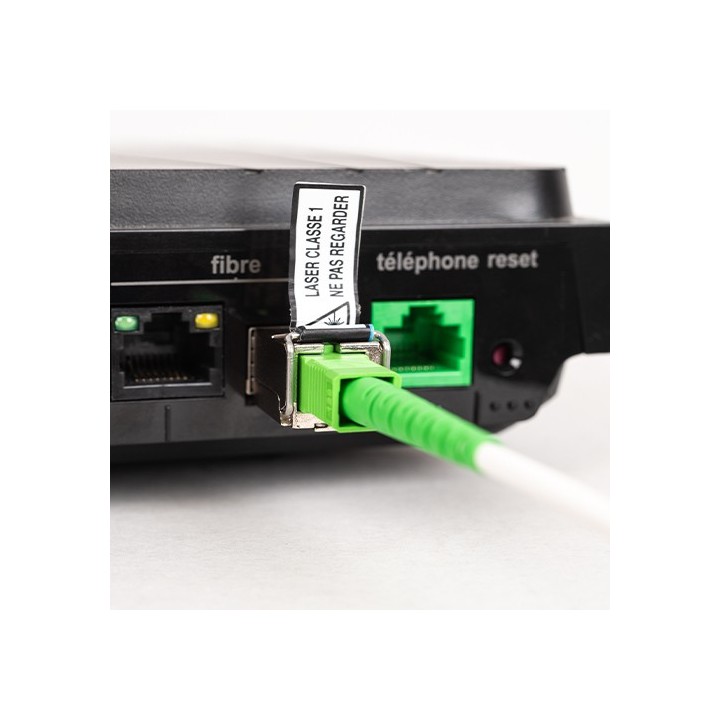Omelcom - Cordon SCAPC/SCAPC 1,5m Blanc - Réf : MO122