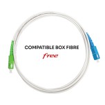 Omelcom - Cordon scapc/scupc 3mm g657a2 blanc 2m - Réf : MO131