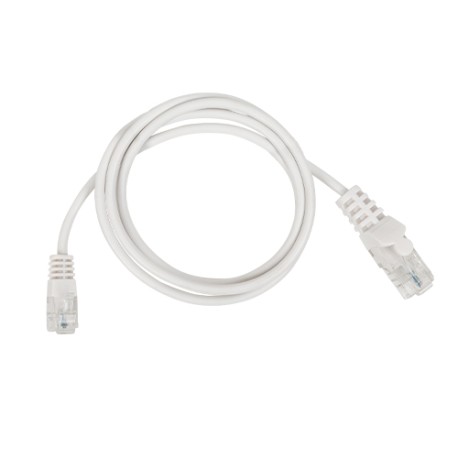 Omelcom - Cordon RJ45 / RJ11 - 1m - Blanc - Réf : MO290