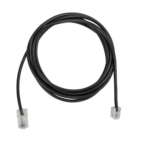 Omelcom - Cordon RJ45 / RJ11 - 2m - Noir - Réf : MO291