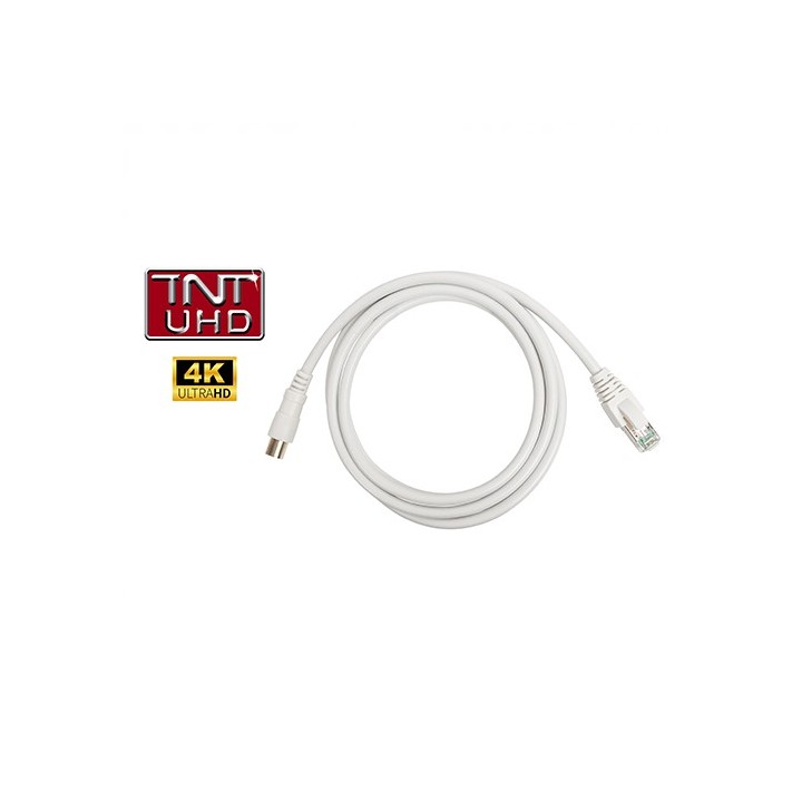 Omelcom - Cordon balun RJ45-iec - 2m - Réf : MO311