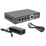 Omelcom - Switch Ethernet Gigabit POE 5 ports (4 POE + 1) - Réf : RO010