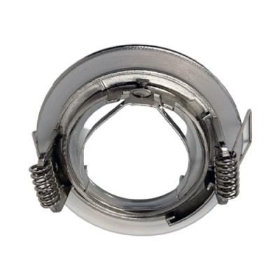 Krisane - Support spot fixe - 1/4 de tour - avec douille GU10 - IP44 - aluminium - Réf : KRI20035