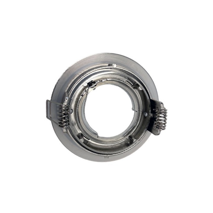 Krisane - Support spot orientable - 1/4 de tour avec douille GU10 - IP44 - aluminium - Réf : KRI20036