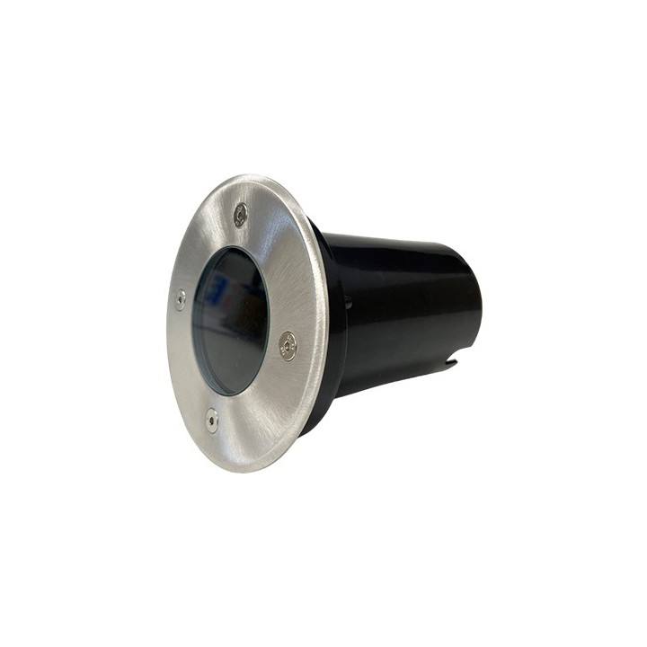 Krisane - Spot encastrable sol - IP65 - douille GU10 (sans ampoule) - Aluminium - Réf : KRI30110