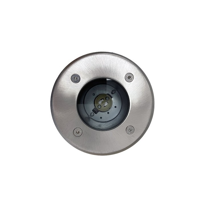 Krisane - Spot encastrable sol - IP65 - douille GU10 (sans ampoule) - Aluminium - Réf : KRI30110